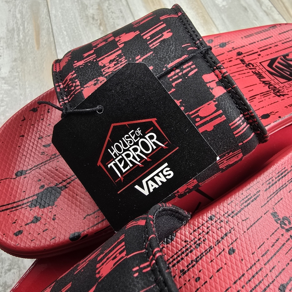 Vans X Terror Friday the 13th La Costa Slide Ons - Picture 3 of 8